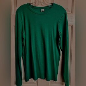 Nordstrom Dark Green Crew Neck Top Sweater XL